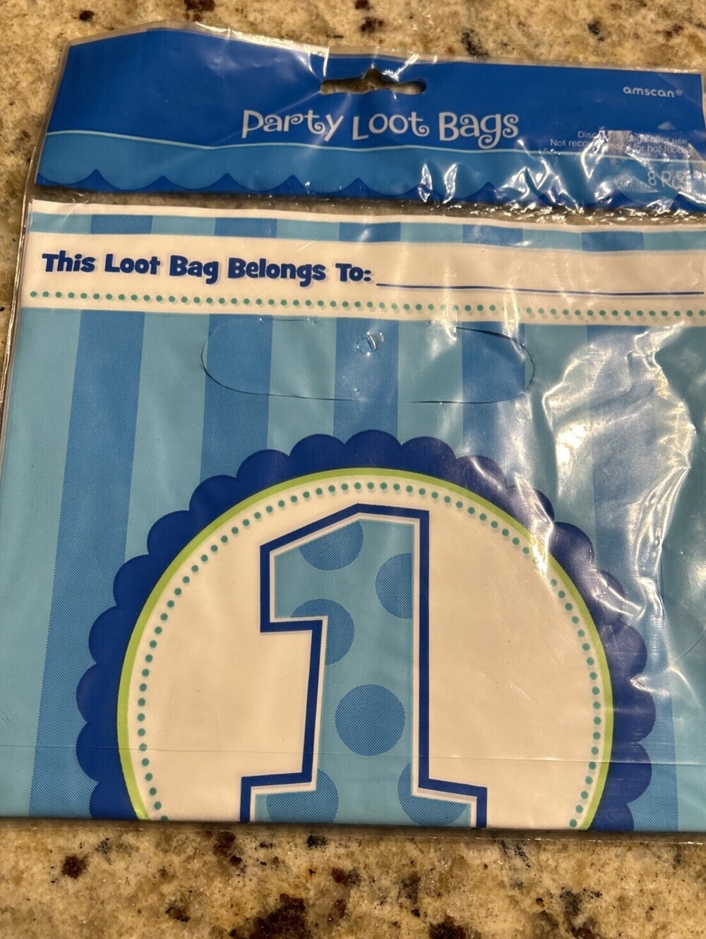 lot 3 Sweet Little Cupcake Boy Blue Lil 1st Birthday Party Favor Sacks Loot Bags